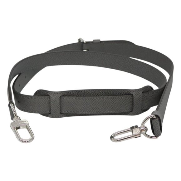 LOUIS VUITTON Taiga Adjustable Shoulder Strap 39.4""-48.8"" Gray LV Auth ki5707 - Picture 4 of 12